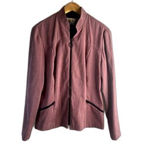 Sheri Martin Purple Full Zip Jacket Size Medium